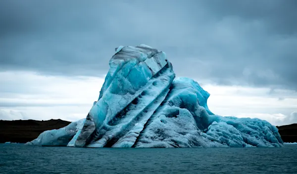 Iceberg in Jökulsárlón Glacier Lagoon, Iceland