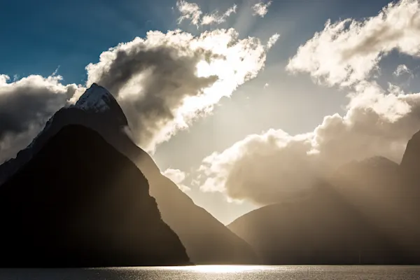 Milford Sound Breaking Light