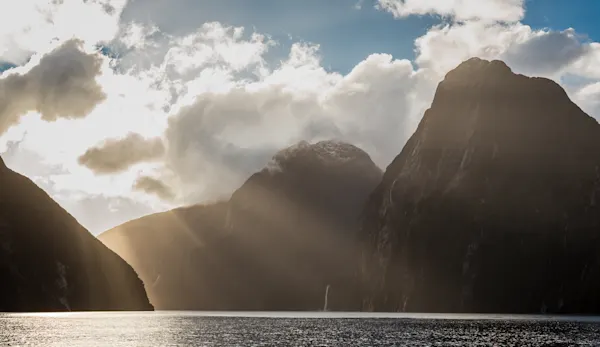 Milford Sound in Golden Mist