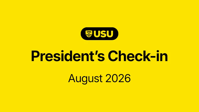 President's Check-in: August 2026