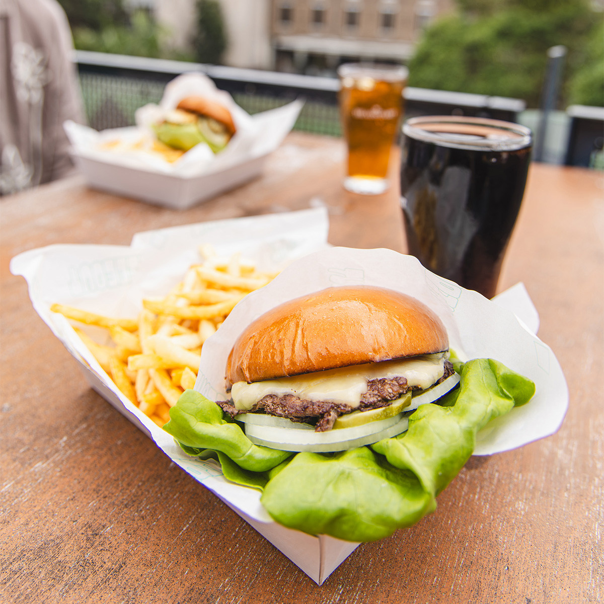 Hideout: Free fries and drink with any burger