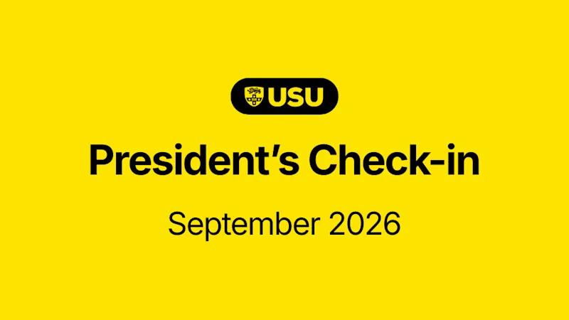 President's Check-in: September 2026