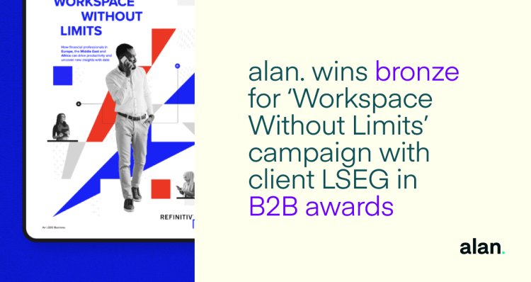 alan. wins bronze for 'Best use of customer insight' at B2B Marketing Awards