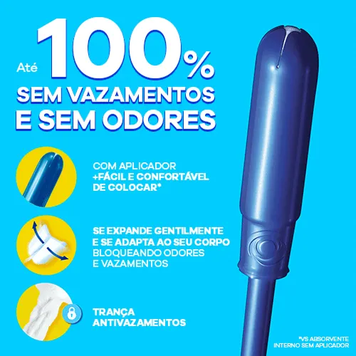Até 100% sem vazamentos e sem odores
