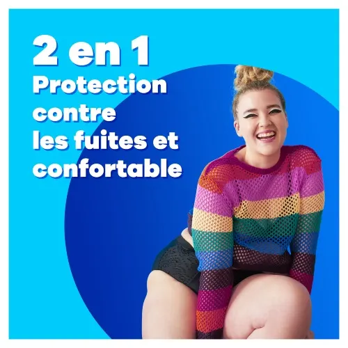 2 en 1 Protection contre les fuites et confortable