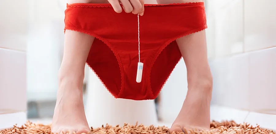 Preocupada com um absorvente interno perdido ou preso?