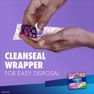Tampax Radiant Cleanseal Wrapper