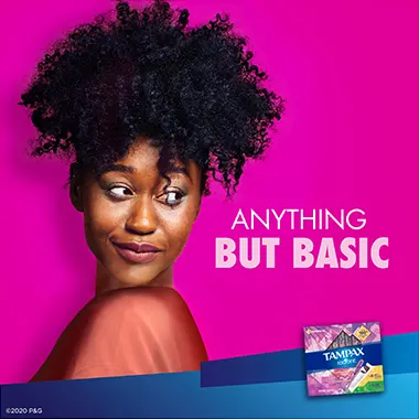 Tampax Radiant Anything but basic