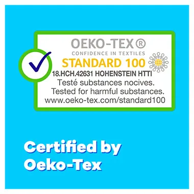 Certified by OEKO-TEX