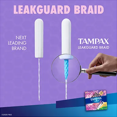 Tampax Radiant Leakguard Braid