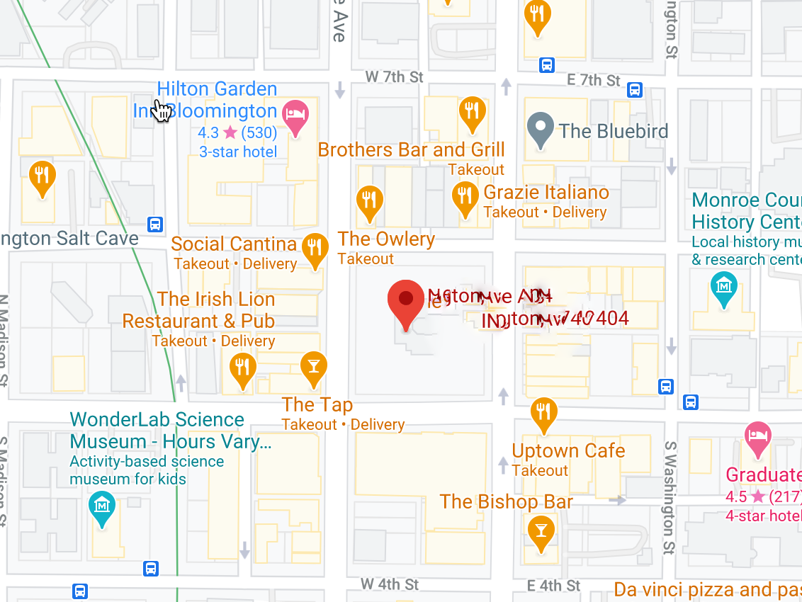 Map showing location of the demo advisor office