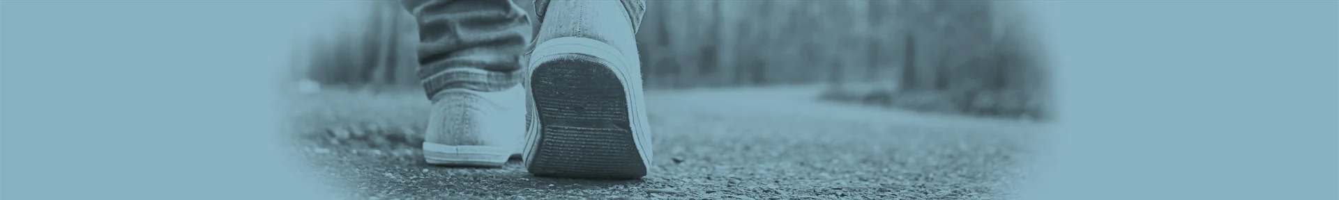 abstract view of a person wearing shoes