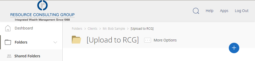 RCG - Secure File Sharing - Uploading Documents Securely