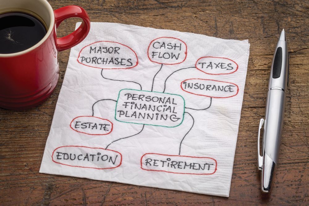 financial planning napkin