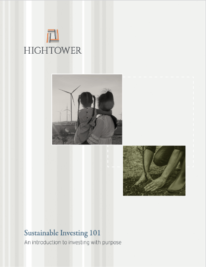 hightower sustainable investing 101 whitepaper cover