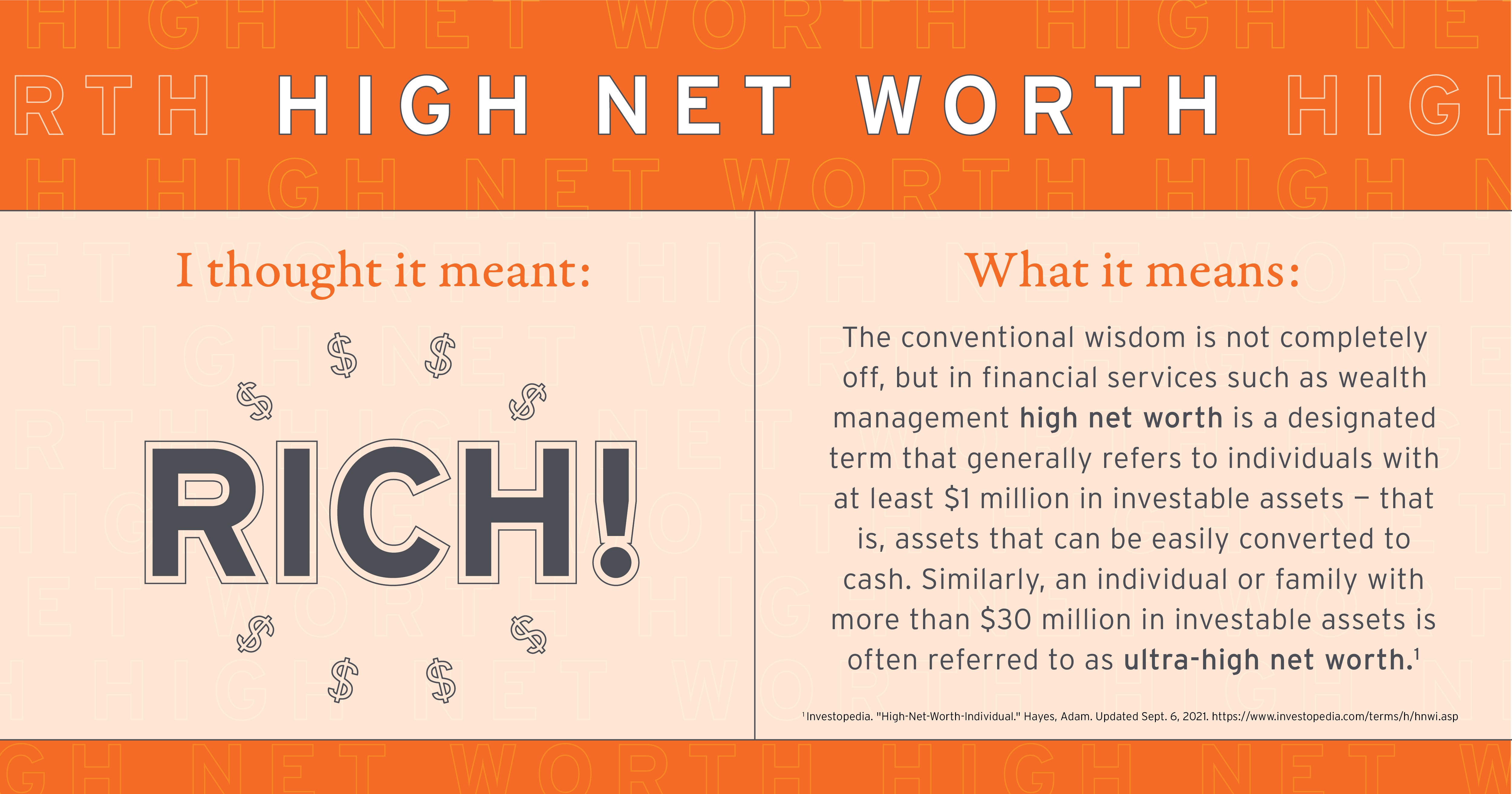 hightower financial literarcy high net worth meaning