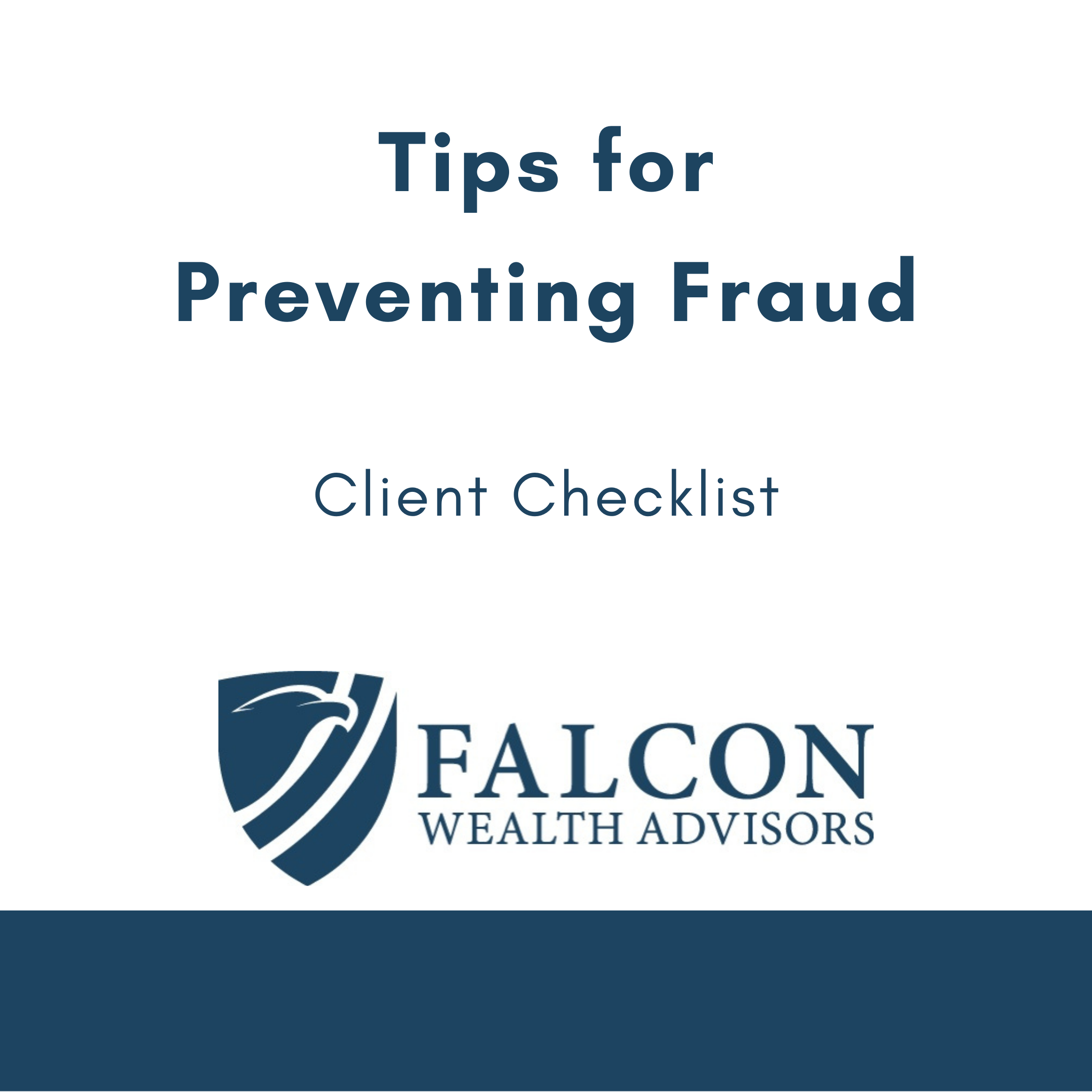 Tips for Preventing Fraud: Client Checklist