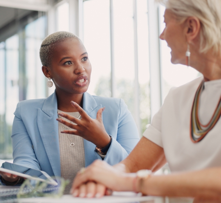 alexandria capital financial planning for retirement women talking