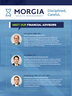 morgia wealth management meet the team brochure cover
