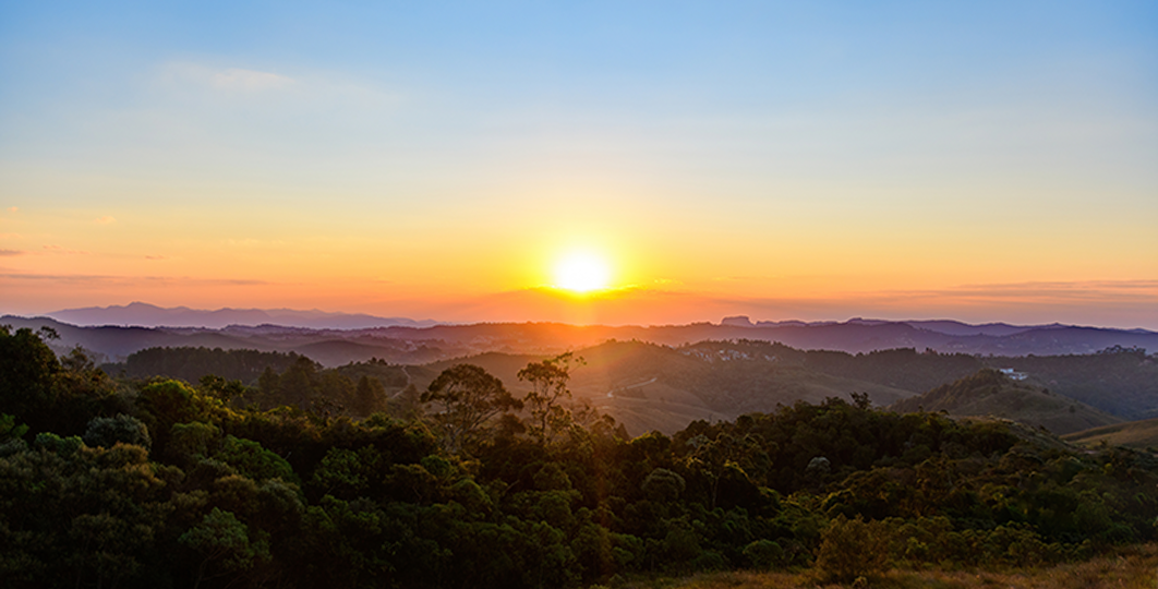 sunrise over mountains