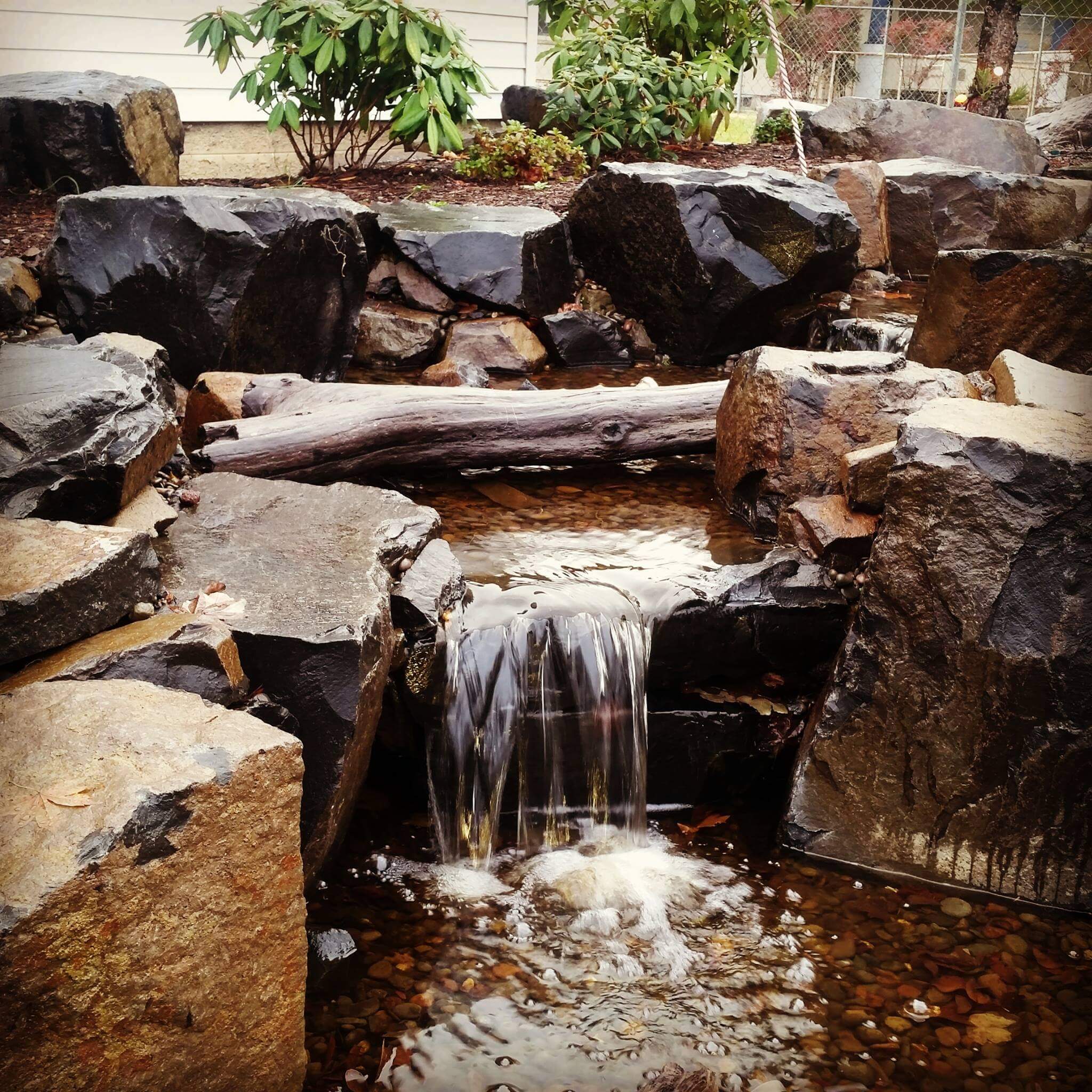 Small Backyard Waterfall Andreatta Waterscapes Medford Oregon