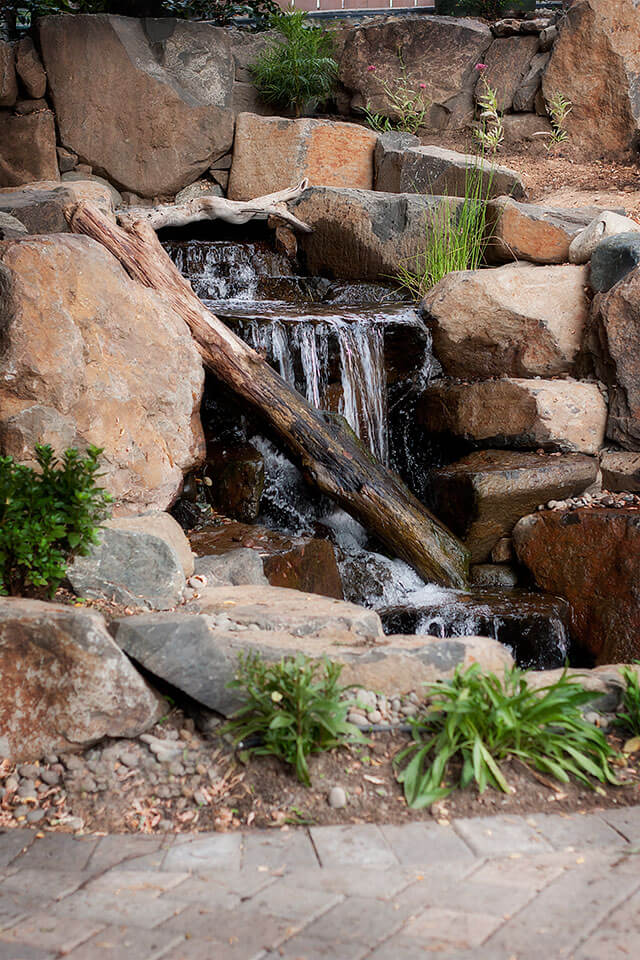Backyard Waterfall in Ashland Oregon by Andreatta Waterscapes