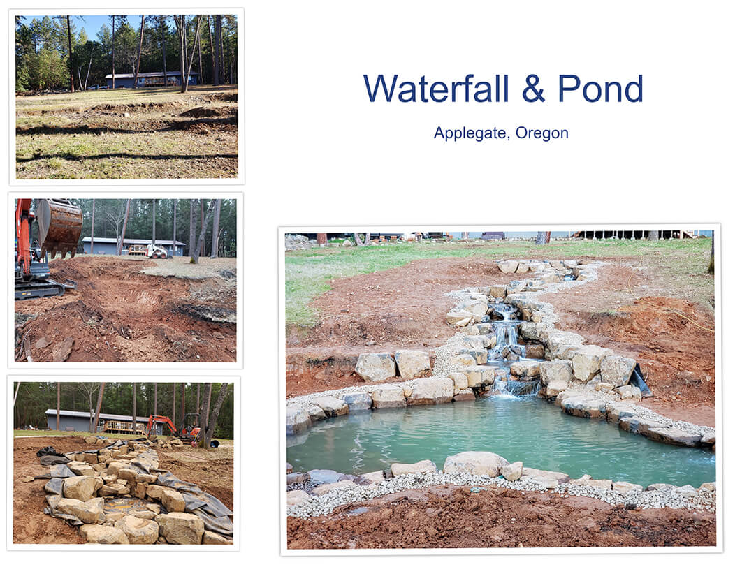 Waterfall & Pond - Applegate, Oregon