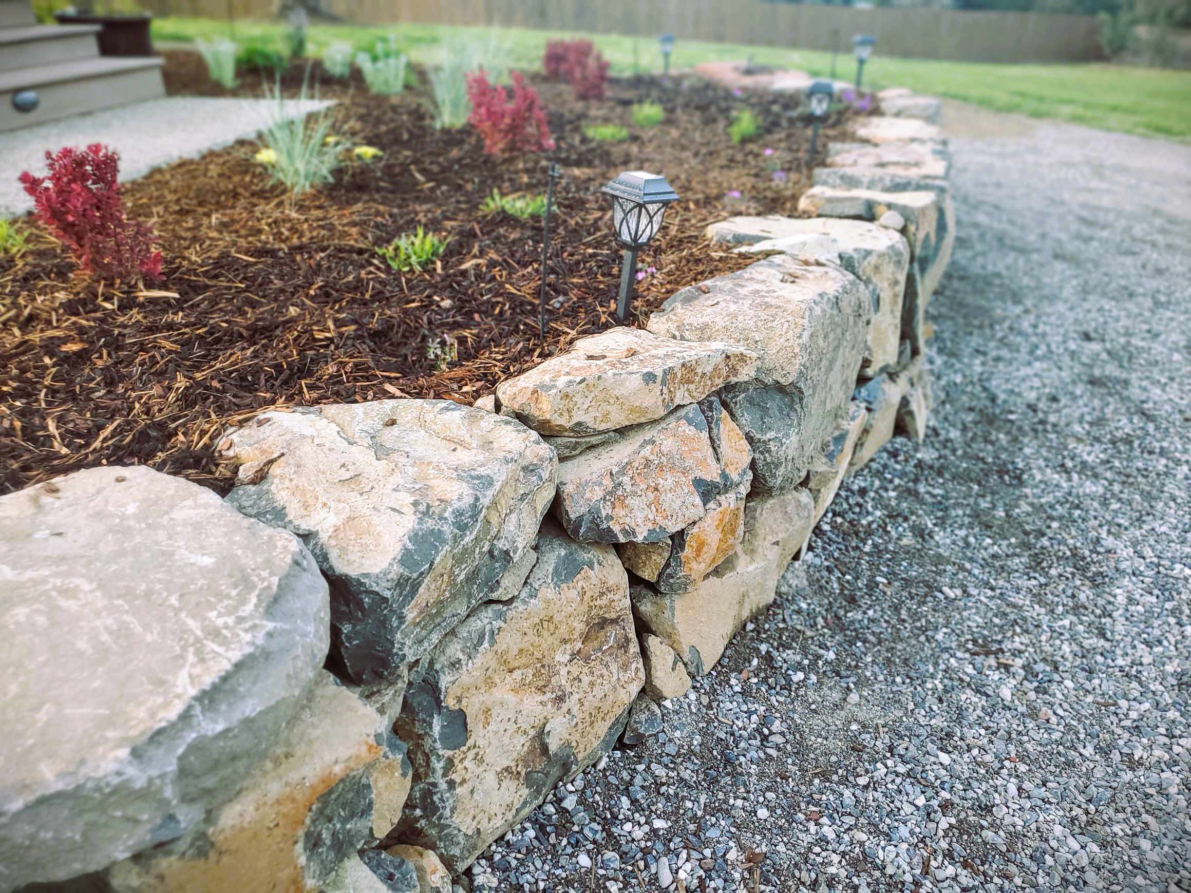 Basalt-Stone-Retaining-Wall Andreatta-Waterscapes Phoenix-Oregon