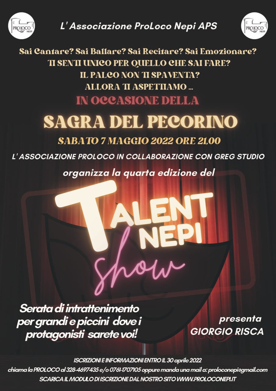 locandina Nepi Talent Show 2022