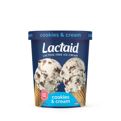 Lactaid Cookies and Cream Lactose-Free Ice Cream