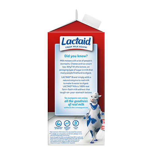 Lactaid Whole Milk Left Side Packaging