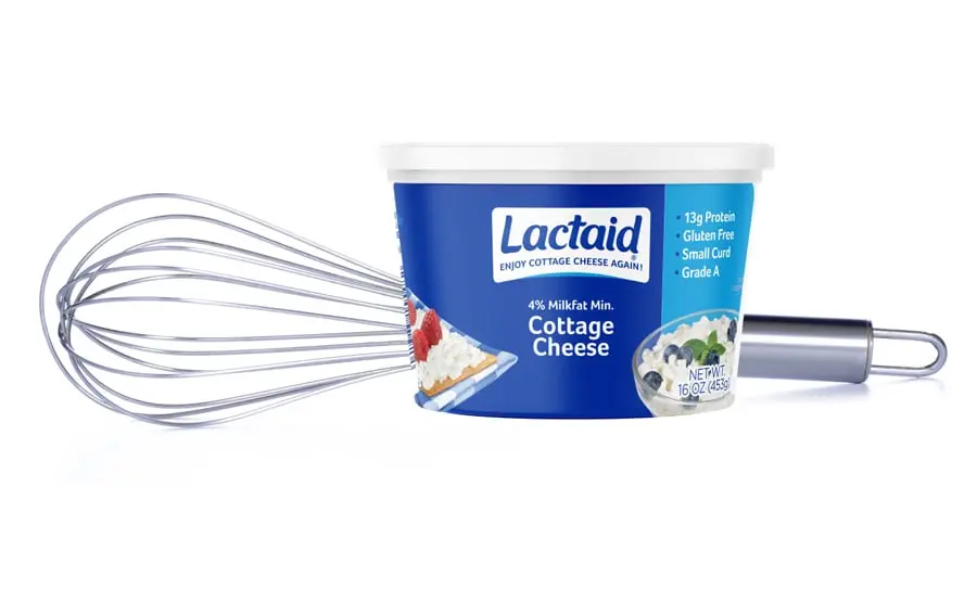 Lactaid cottage cheese and whisk
