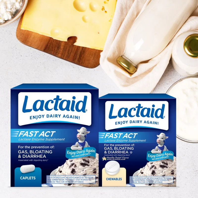 LACTAID Dietary Supplements - two packages