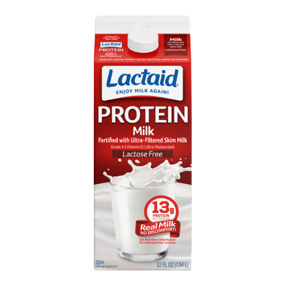 Lactaid High Protein Whole Milk Front of Package