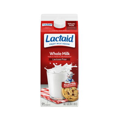 Lactaid Whole Milk Front Package
