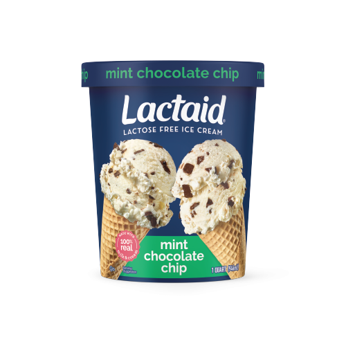 Lactaid mint chocolate chip lactose-free ice cream