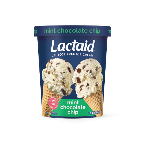 Lactaid mint chocolate chip lactose-free ice cream