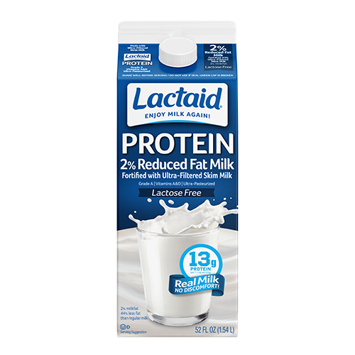 Lactaid Lactose-Free 2% Reduced Fat Protein Milk front of package