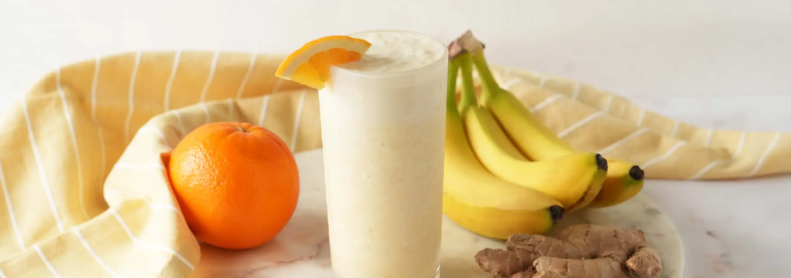 Refreshing Lactose-Free smoothie with bananas, orange, and ginger | Lactaid®