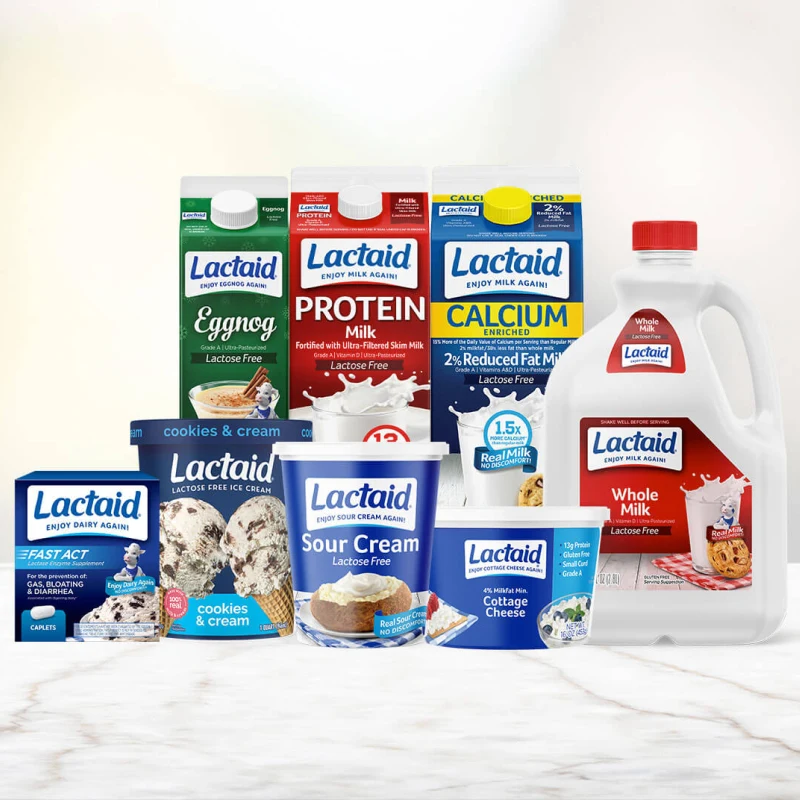 All LACTAID® products packaging