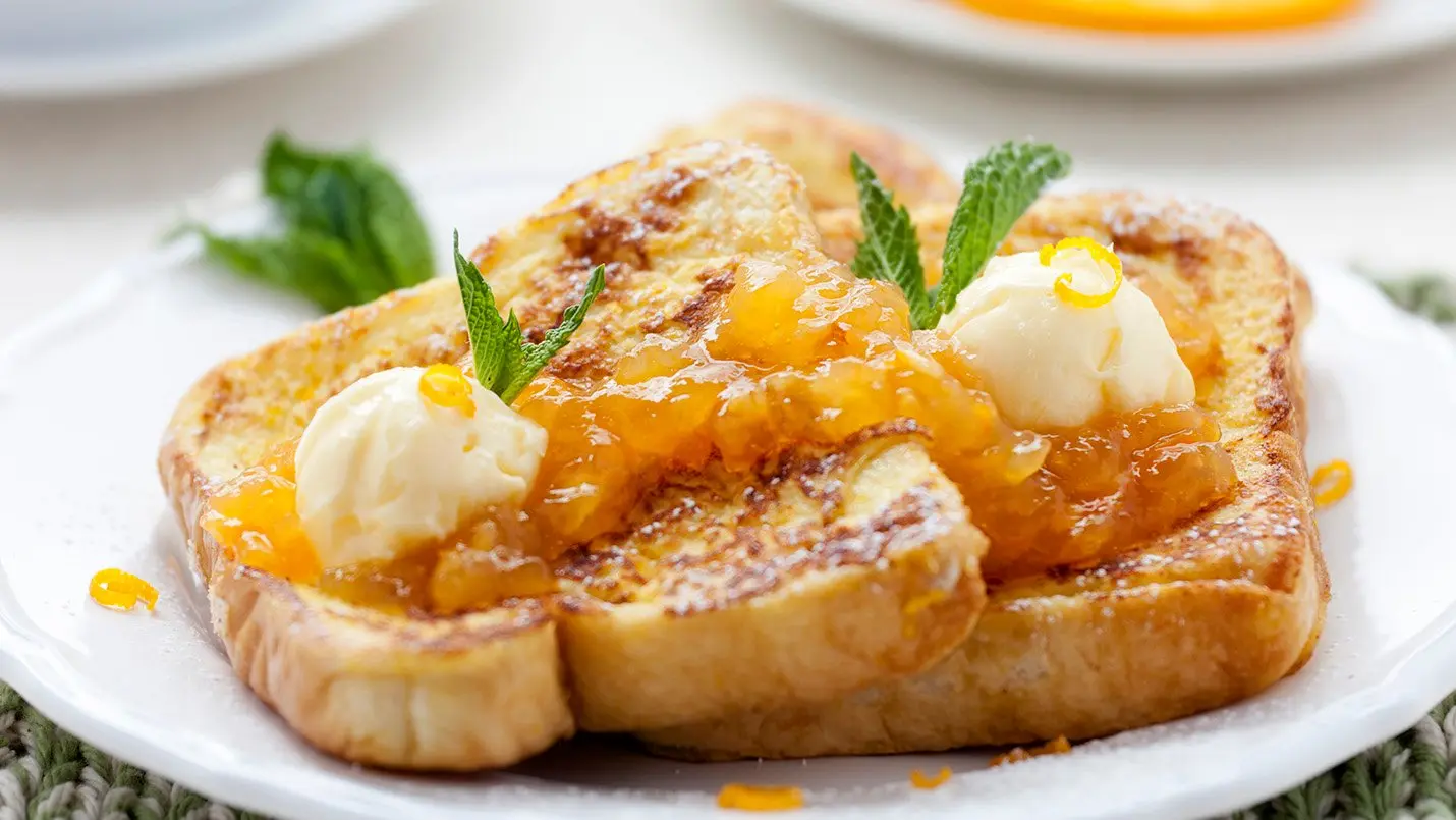 Lactose-free pineapple French toast made with LACTAID®