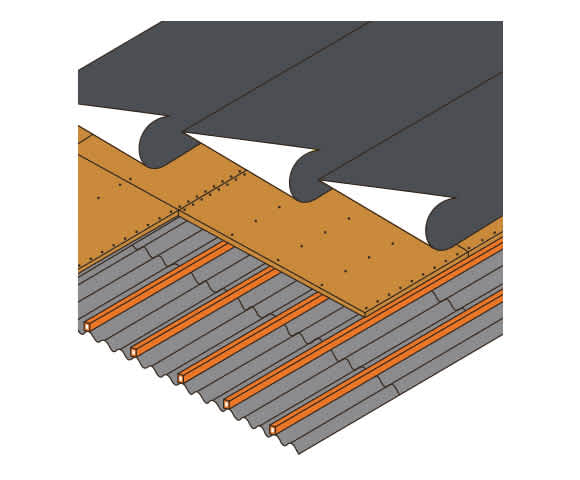 Taget Structural Opbygning af tag | Med varmt tag, tagkassetter mv. | BMI Danmark