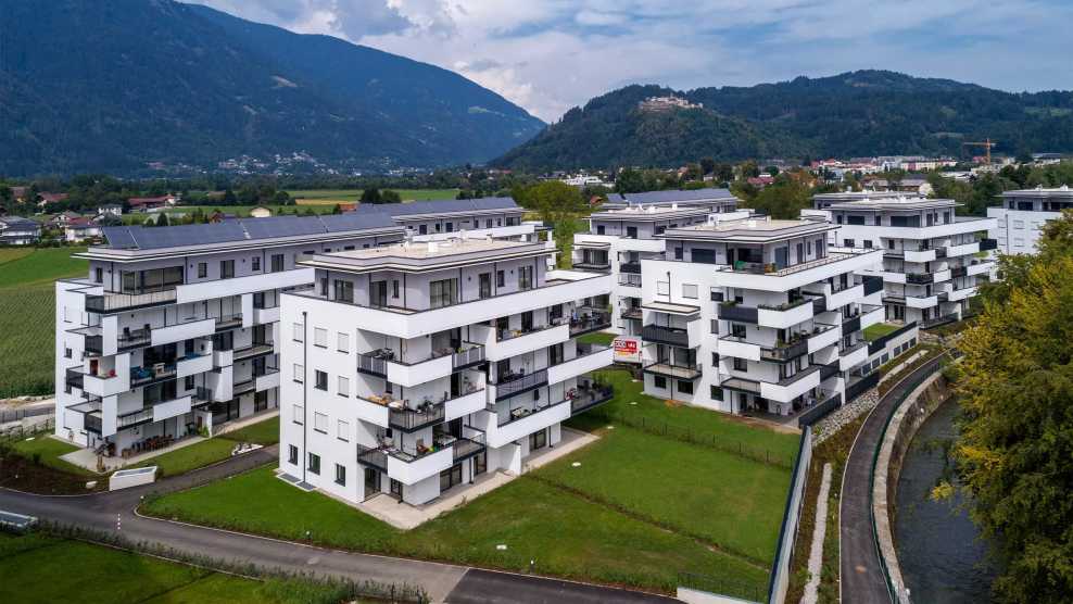 Das zeitgeistige und nachhaltige Wohnzentrum in Villach ist ein Projekt mit allen erdenklichen Wohlfühlfaktoren.