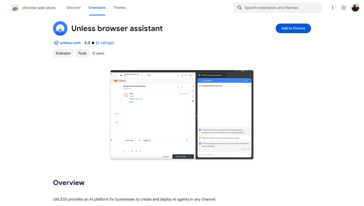 Add the browser assistant extension to Chrome
