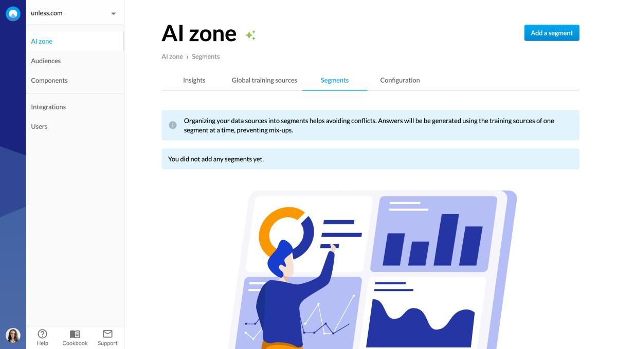 Unless AI zone - Segments tab