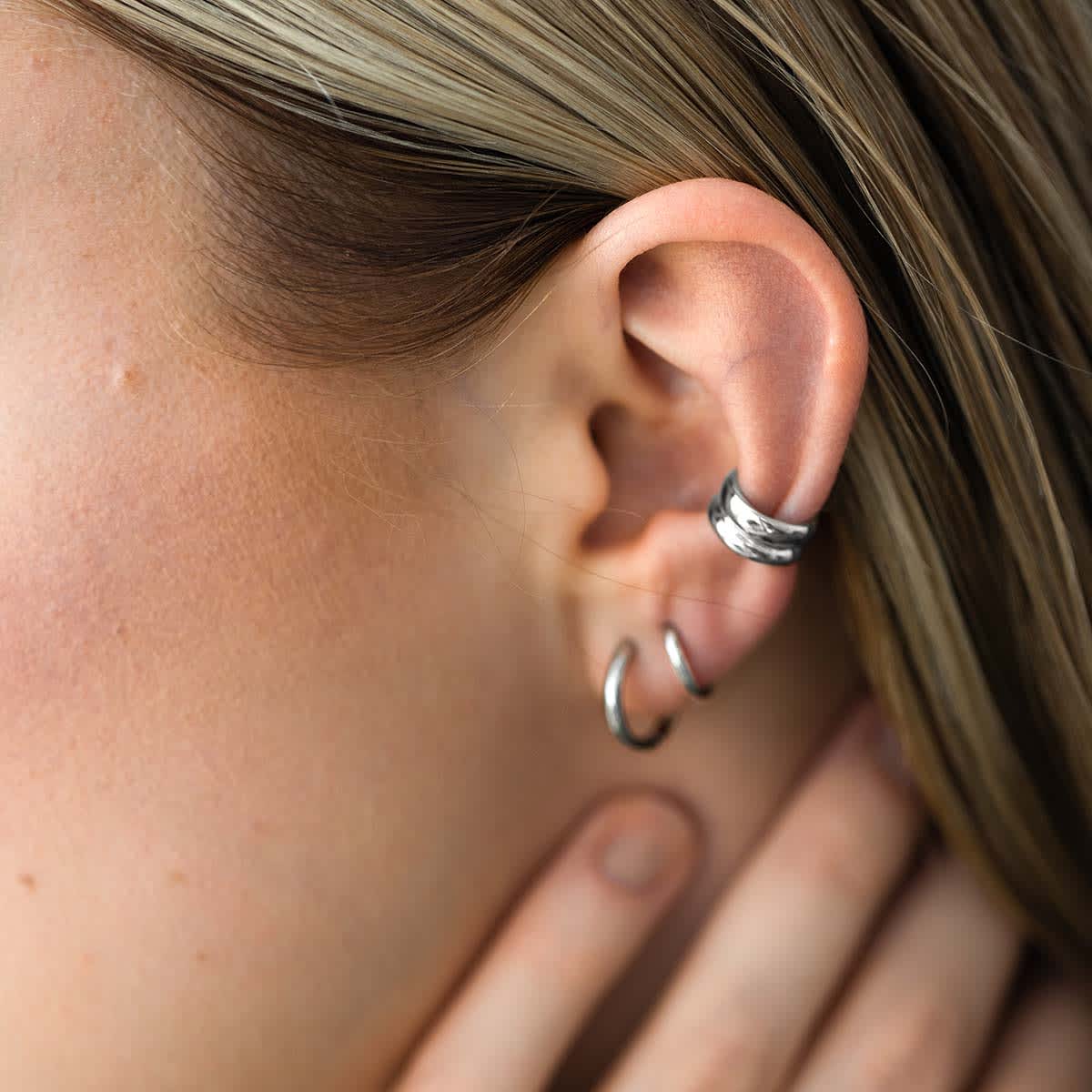 Brawl Alcatraz Island Eentonig Ear Cuff Spirited Silver – Jewellery | Kapten & Son