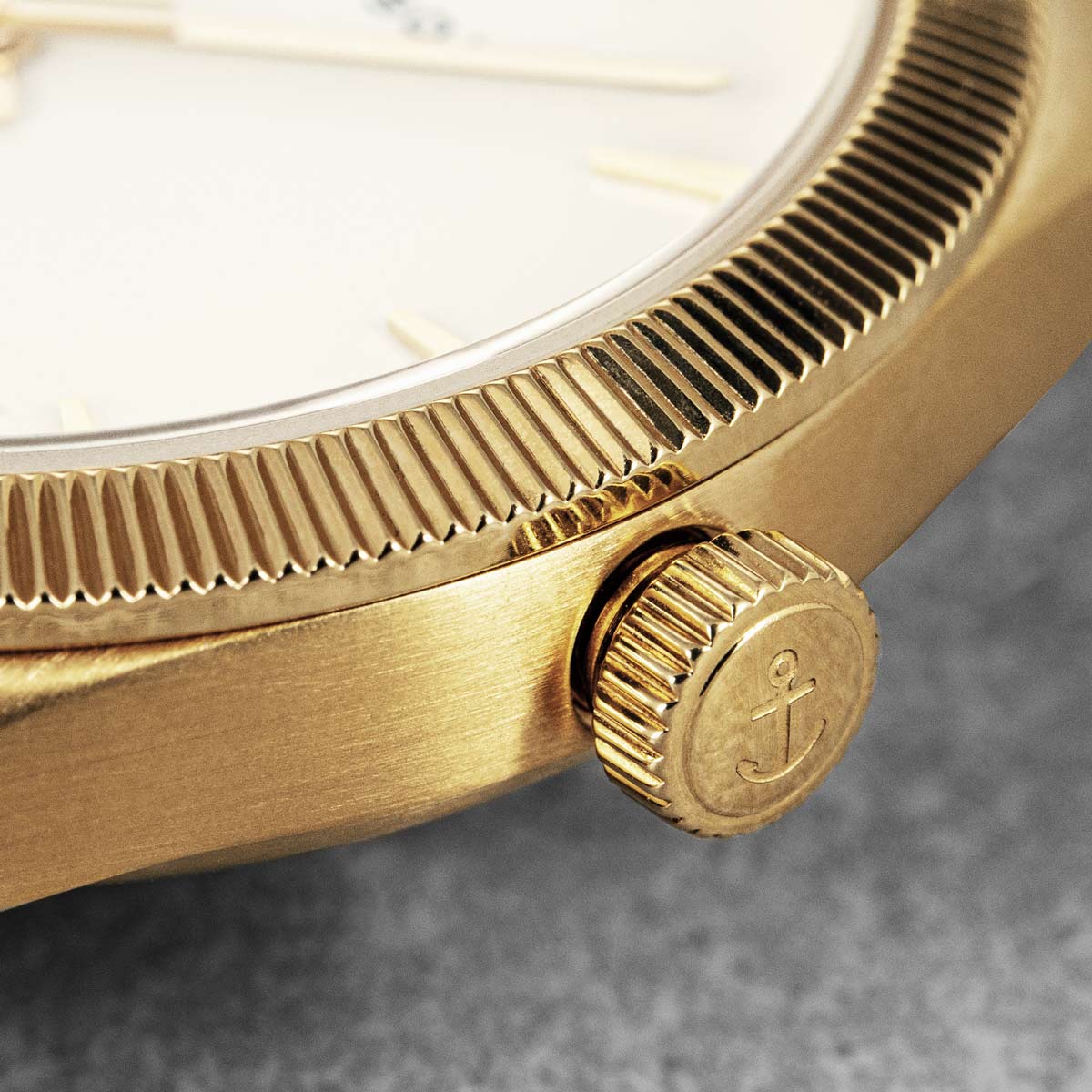 gold steel watch