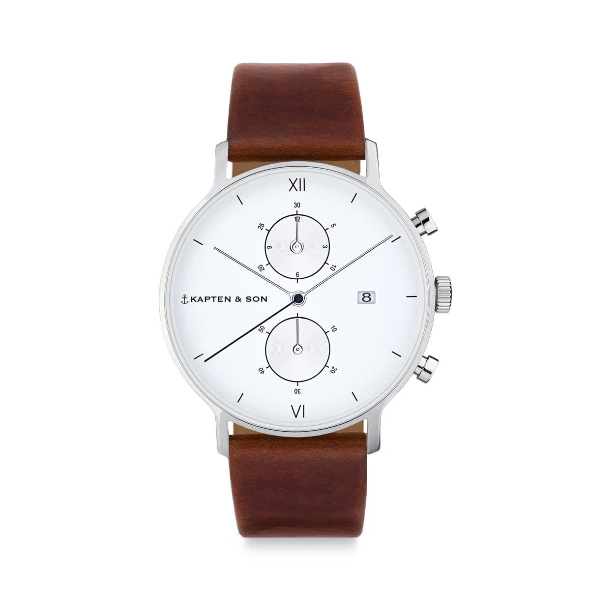 Chrono Silver Brown Leather_thumbnail_0