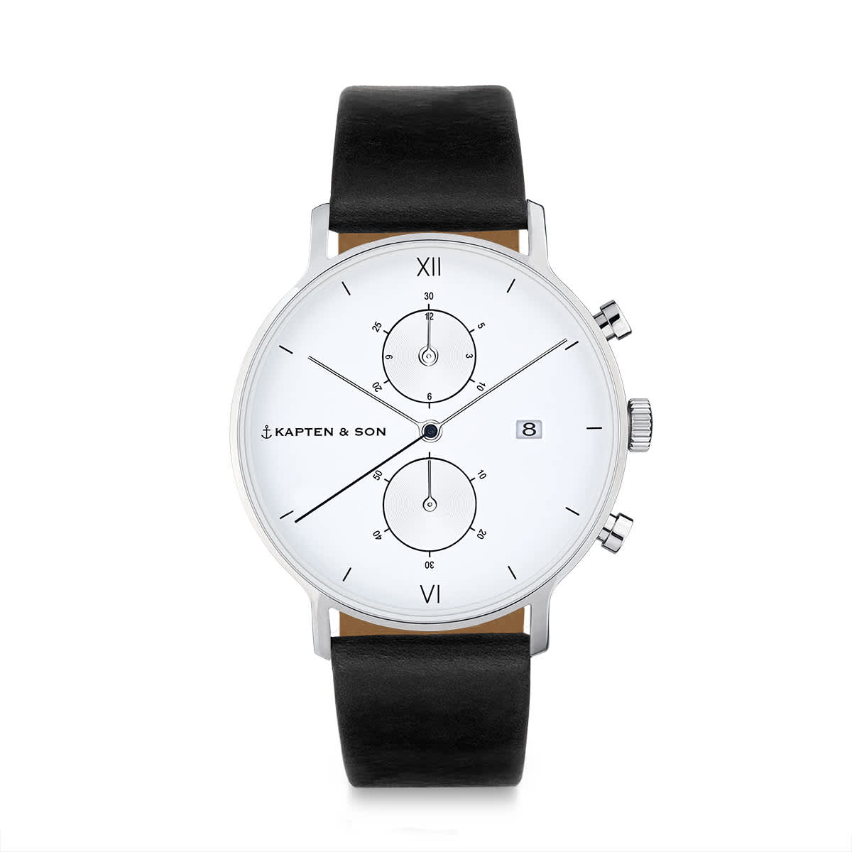 Chrono Silver Black Leather_thumbnail_0