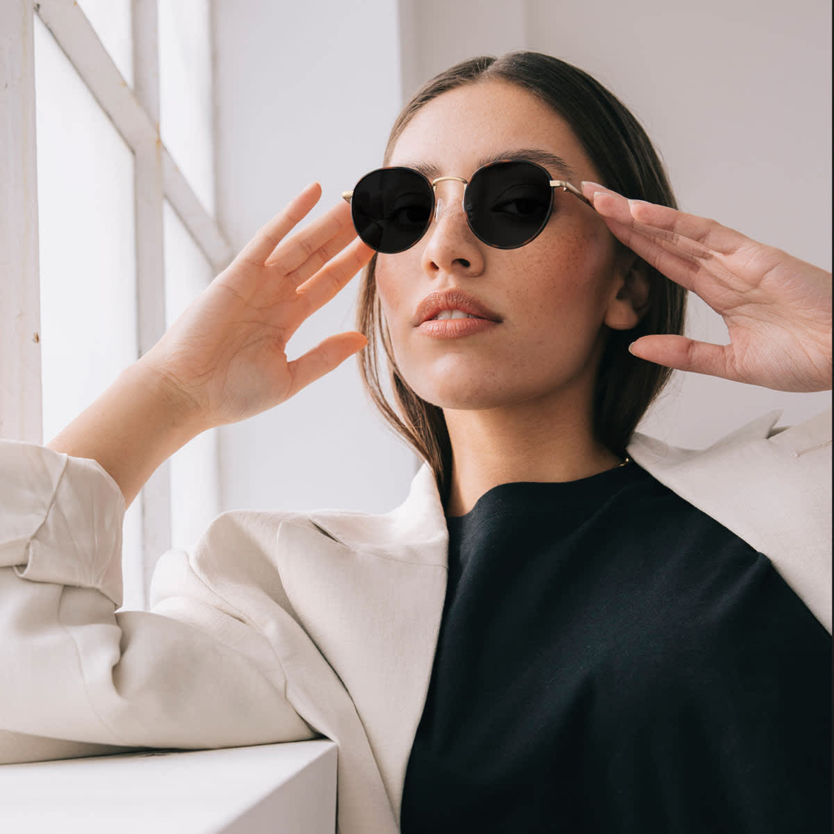 London Small Gold Tortoise Black_thumbnail_1